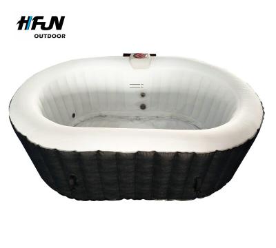 China Modern Portable Hot Tub Drop Point Inflatable Heater Tub 6 To 8 People for sale