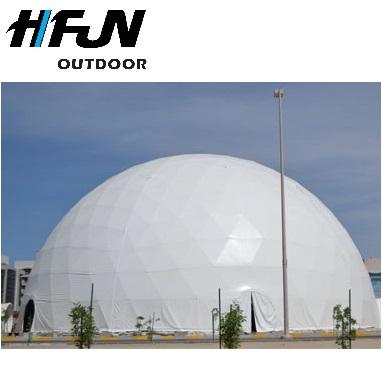 China Trade Show Tent 30m Diameter Waterproof Geodesic Dome Igloo Dome Tent House Glamping Round Dome Tent for sale