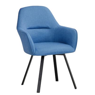 China Hot Selling Soft Seat Fabric Dining Side Chair Lounge Cafe Chair for sale