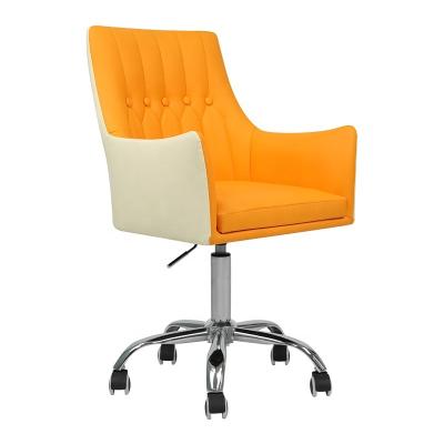 China New Design Administrative Staff Furniture Swivel Orange High Back Ergonomic Office Lift Revolving Executive Director Chairs for sale