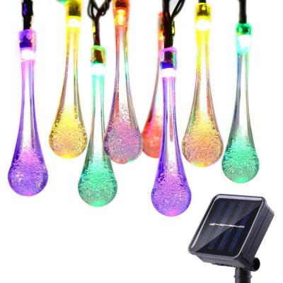 China 30LED Solar String Water Droplet Garden Christmas Lights Solar Christmas Light for sale