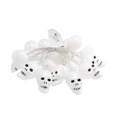 China LED String Light Halloween Decoration Skull LED Battery Light for sale