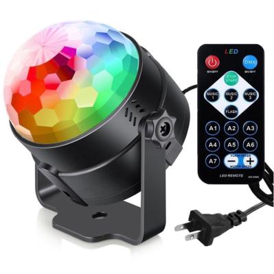 China Disco Ball Party Disco Ball Light Remote Stage Light RGB LED Magic Ball Decoration Auto Voice-activated Rotating Lamp Mini Crystal for sale