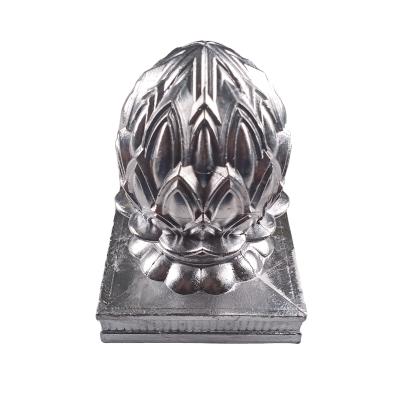 China Easily Assembled 100x100 or 4x4 Inch Quality Barrier Post Cap Cast Ornamental Aluminum Mail Cap for sale