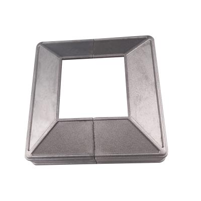 China Modern Aluminum Die Cast Aluminum Post Plate Cover Popular Design Aluminum Post Base Cover 2-1/2