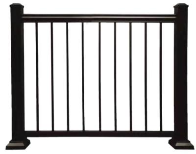 China Easily Assembled 42 Inch High Aluminum Fence Decorative Fence Panel Rail System Deck Railing for sale