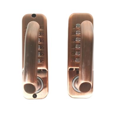 China Zinc Alloy Popular Keyless Digital Door Lock Security Push Button Door Design Code Mechanical Lock for sale