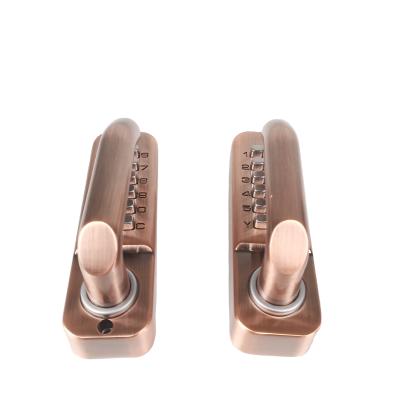 China Zinc Alloy Keyless Digital Door Lock Security Push Button Door Lock Modern Design Code Mechanical Lock for sale