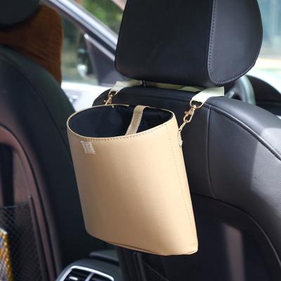 China Auto Organizer Bag PU Car Backseat Car Backseat Storage Shelf Luxury Multi-Function Waterproof Leather Holder for sale