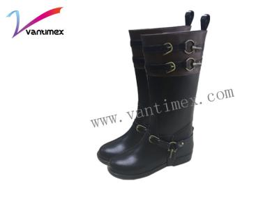 Chine Imperméabilisez les bottes de pluie élégantes de dames confortables avec Rubberas à vendre