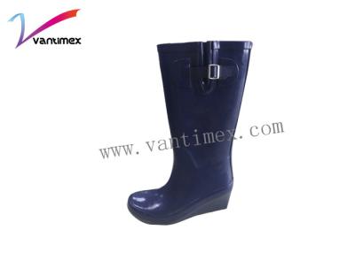 China Botas de chuva de borracha antiderrapagem altas elegantes/botas de chuva principais ocidentais à venda