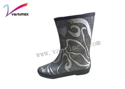 China Botas de chuva confortáveis não do deslizamento liso com material do pvc Outsole à venda