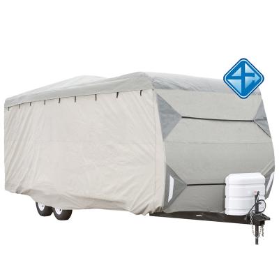 China Waterproof Popular Caravan Cover Australia Market RV Cover Travel Trailer Cover for sale