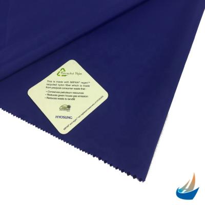 China Waterproof Eco-friendly Recycled Nylon Fabric Plain Recycled Fabric Of Water Resistant for sale