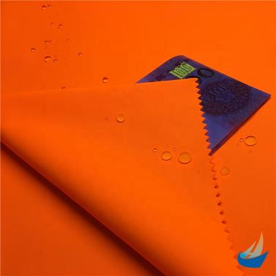 China Waterproof Hot Selling Waterproof Products 100%Polyester 75D PU Coated Fluorescence Fabric for sale