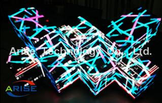 China Creative LED Displays Led Stage Screen-DJ screen/LED DJ booths/ LED Magic Cube-P5-2.56 for sale