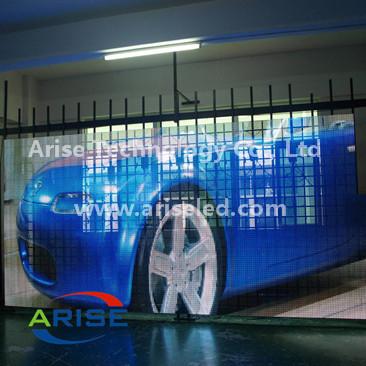 China High Brightness SMD P10.416mm LED Mesh Screen LED Video Display Panels,ARISELED for sale