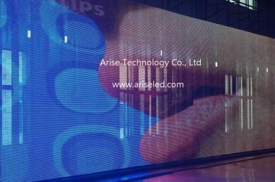 China P31.25mmx31.25mm Outdoor Building LED strip display LED mesh displays/Curtain LED Displays for sale