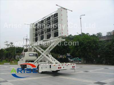 China P6mm Full Color Mobile Digital Advertising Truck Mounted LED Screen with Multi Media Contr for sale