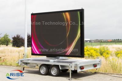 China P6.25 truck mounted LED screen mobile led truck vehicle advertising outdoor 1/10 scan for sale