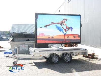 China High Definition Mobile Truck Mounted LED Screen , IP65 P12mm Outdoor LED Display ARISELED for sale