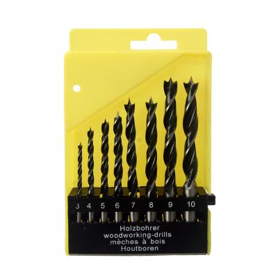 China For Wood Hole Drilling Roll-forged Chang Hex Shank Wood Brad Point Speed ​​Drill Bits For Wood Drilling for sale