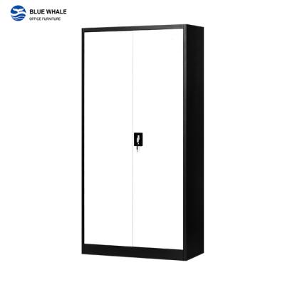 China (Size) Wholesale Price Adjustable Metal Filing Cabinets Office 2 Door Metal Storage Cabinets With 3 Movable Shelf Filing Kabinet lemari besi archivad for sale