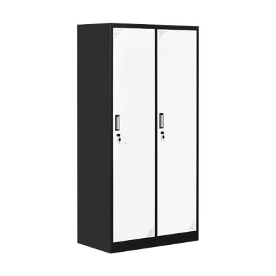 China 2 Door Adjustable Clothing Wardrobe Metal Locker Steel Cabinet (Height) for sale