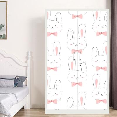 China Modern Design Print Adjustable Locker Steel Wardrobe 2 (Other) Door for sale