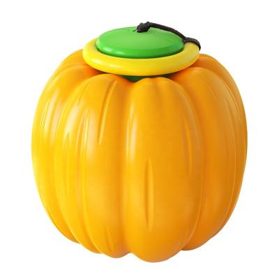 China Round Amazing Halloween Pumpkin Ball Durable Dog Chew Toys Interactive Ball Dog Toy for sale