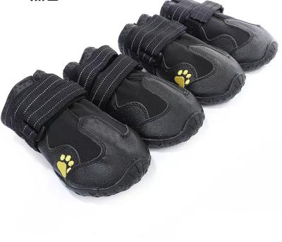 China Breathable Winter Large Dog Shoes Silicone Warm Windproof Waterproof High Quality Viable Dog Shoes Breathable Pet Boots for sale