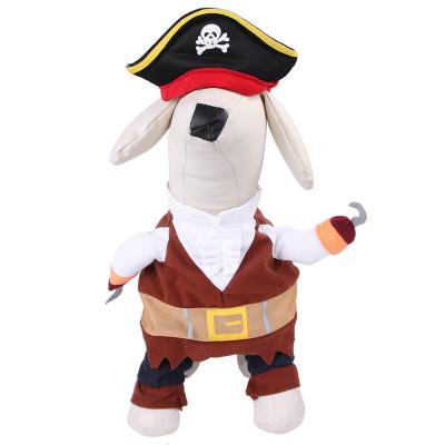 China Viable Pet Halloween Cowboys Cosplay Dog Costume In Various Types Pet Clothes for sale