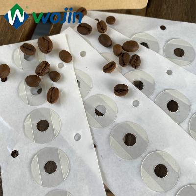 China Food Wojin Maker Transparent Sticker Valves For Bag Alternative Coffee Flexible Packing Plastic Valve for sale