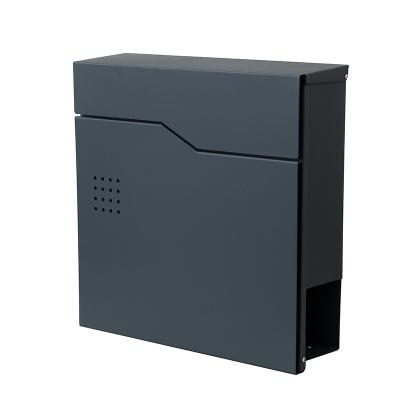 China Wall Mounted Mailing Boxes Ash Coal Color Customized Wall Mounted Mail Boxes for sale