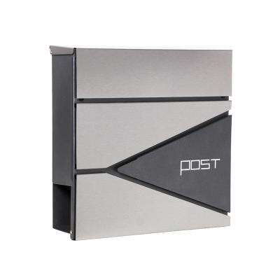 China Modern Wall Mounted Rust Proof Galvanized Steel Vertical Lockable Mailbox for sale