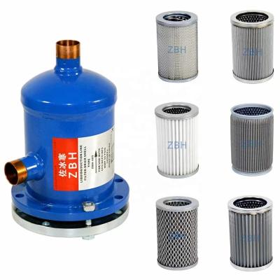 China Refrigeration parts removable filter housing replaced Emerson filter element for suction and liquid line plug-apart shells for sale