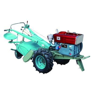 China Farms High Quality 12HP/15HP/18HP/20HP/22HP 2 Wheel Hand Walking Tractor Mini Hand Tractor for sale