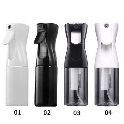 China Fine Mist Hairspray Bottle Logo Reusable Plastic Trigger Hair Sprayer Custom Personal Beauty Salon 10oz 300ml For Hairdresser for sale