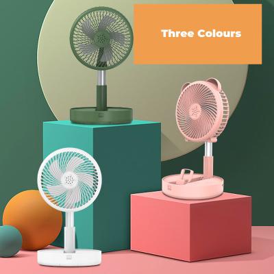 China New 2022 New Fodable Folding Folding Charging Mini Portable Desktop Floor Fan USB Fan Four-speed Adjustment for sale