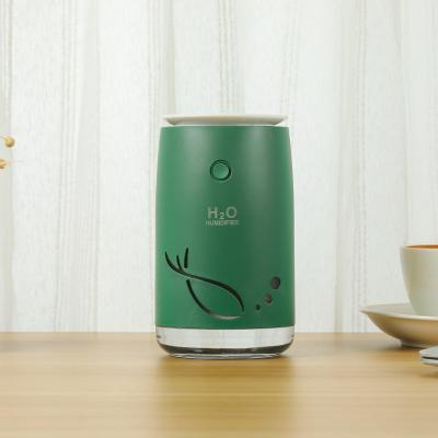 China Creative Fancy Hotel USB PTC Humidifier Moisturizing Car Space Aroma h2o 300ml Personal Ultrasonic Air Humidifier Cooler for sale