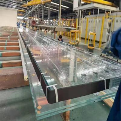 China Leisure Facilities Jumbo Size Security Tempered Toughened Building Glass For Curtain Villa Portation for sale