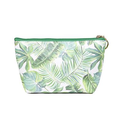 China Lady Fashion Manufacturer Makeup Bag PU Leather Travel Cosmetic Bags For Beach for sale