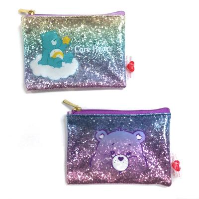 China 2019 New Hot Eco-friendly Cartoon Color Sequins PVC Kids Pinch Small Mini Storage Bag for sale