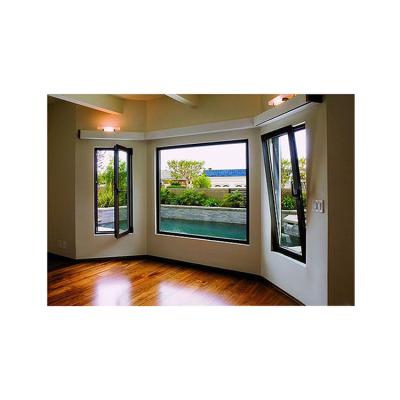 China South Africa Hot Selling Aluminum Screen Huge Aluminum Screen Folding Window And Stained Glass Factory Aluminum Tilt And Turn Door Window for sale