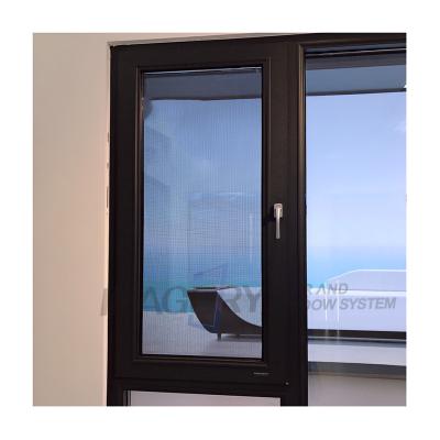 China China Images Hurricane Proof High Quality Sound Magnetic Impact Window Thermal Cutoff Swing Aluminum Casement Window for sale