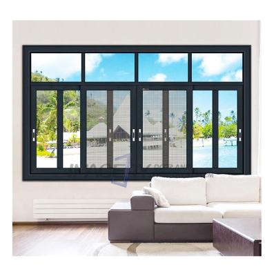 China Magnetic Cheap Aluminum Sliding Screen Lifetime Price Philippines Kenya Window for sale