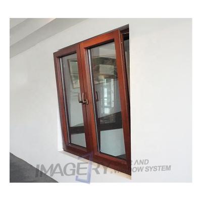 China Swing Tilt and Turn French Aluminum Window Champagne Glass Windows Double Tempered Casement Window China Manufacturer for sale