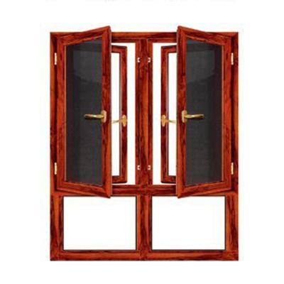 China Whole China Manufacturer Sale Double Swing Frames Hurricane Impact Glazed Aluminum Windows With Screens For Residential for sale