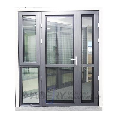 China Aluminum door and window IMAGES of door horizontal style stainless acoustic soundproof aluminum frame bulletproof for sale