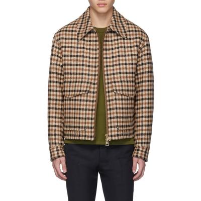 China OEM ODM fashion design breathable custom high quality plaid jacket for men for sale